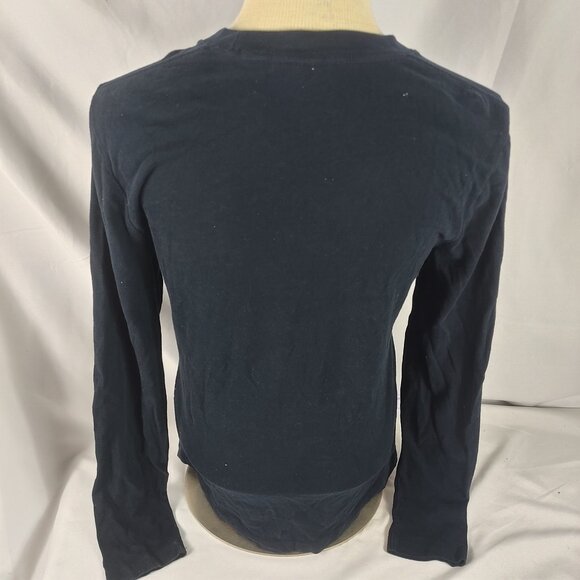 Women's Hollister Blue Long Sleeve Pullover Crew Neck T-Shirt Size Small - Picture 5 of 6